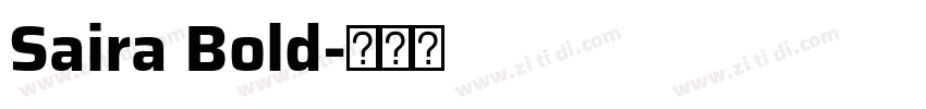 Saira Bold字体转换